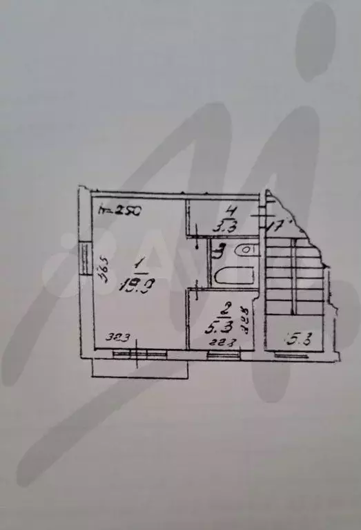 1-к. квартира, 31 м, 5/5 эт. - Фото 0