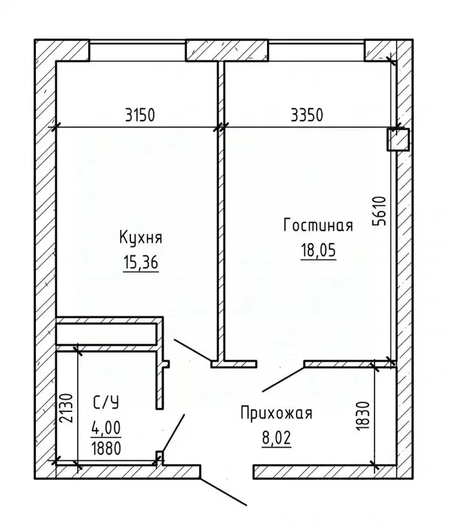 1-к кв. Кабардино-Балкария, Нальчик ул. Тарчокова (46.5 м) - Фото 2