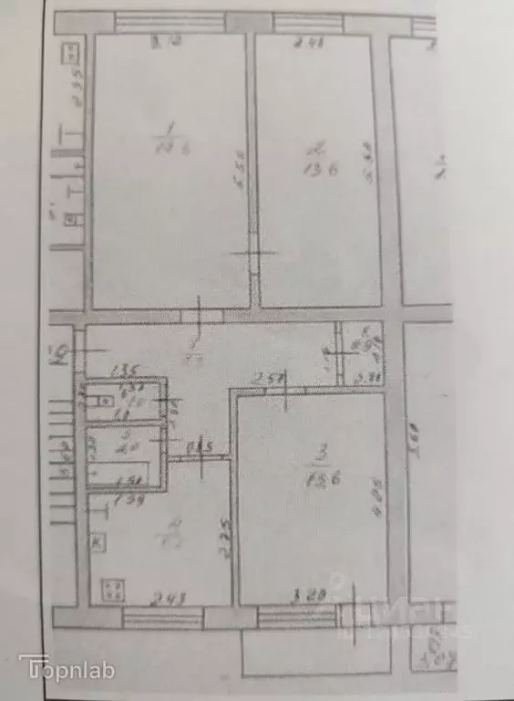3-к кв. Адыгея, Тахтамукайский район, Энем пгт ул. Фрунзе, 4 (61.3 м) - Фото 2