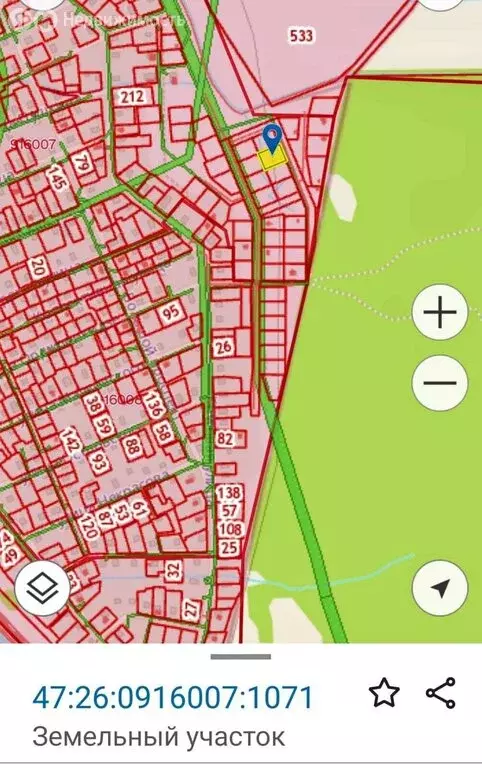 Участок в Любань, Восточная улица (12 м) - Фото 1