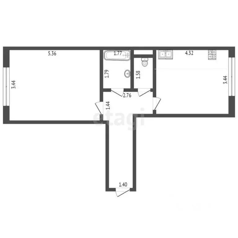 1-к кв. Мордовия, Саранск Лямбирское ш., 25 (46.7 м) - Фото 1