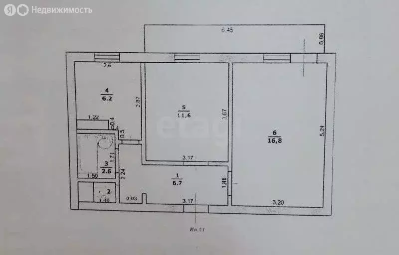 1-комнатная квартира: Алексеевка, улица Маяковского, 92 (39.6 м) - Фото 0