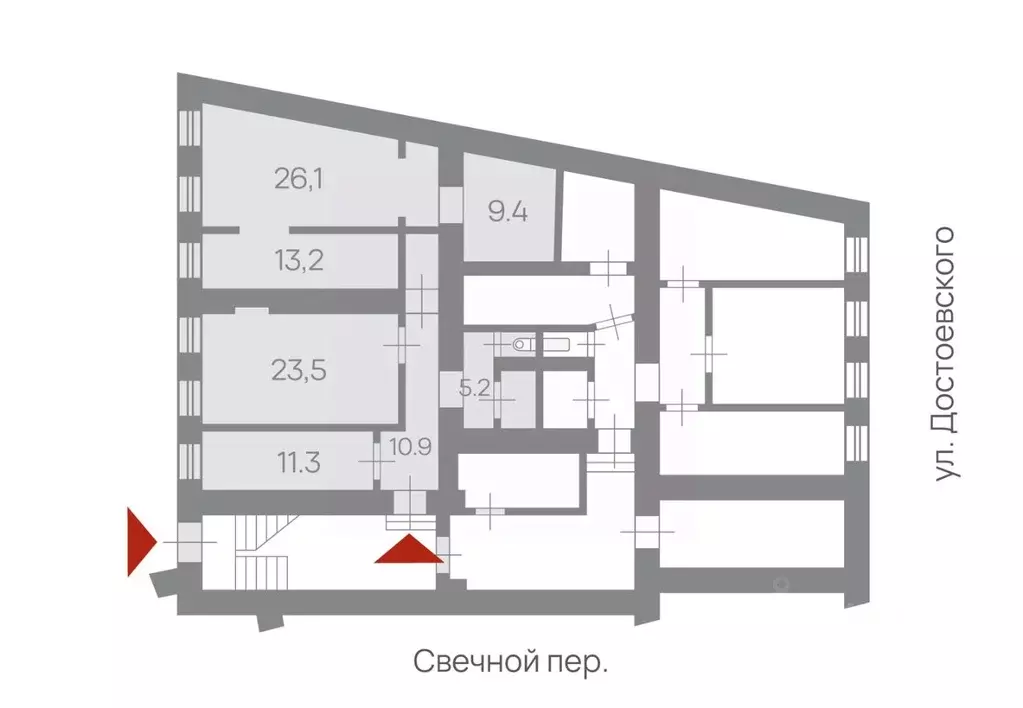 Офис в Санкт-Петербург ул. Достоевского, 24/9 (101 м) - Фото 1