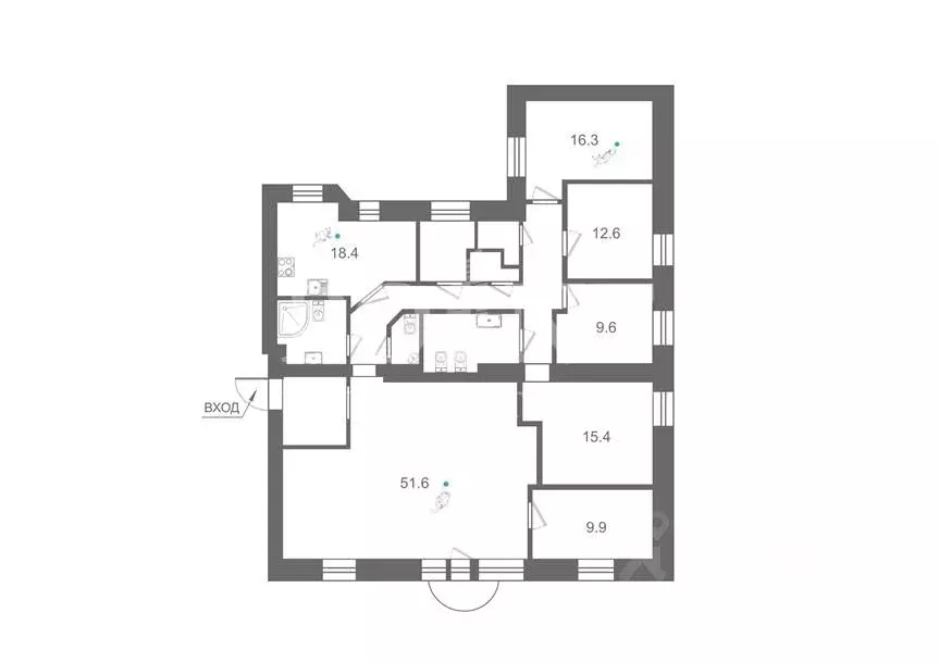 6-к кв. Москва Малый Каковинский пер., 1/8С1 (186.0 м) - Фото 2