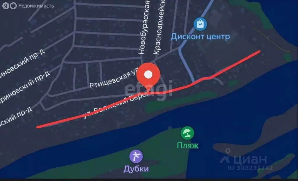 Участок в Саратов, улица Волжский Берег (11 м) - Фото 1