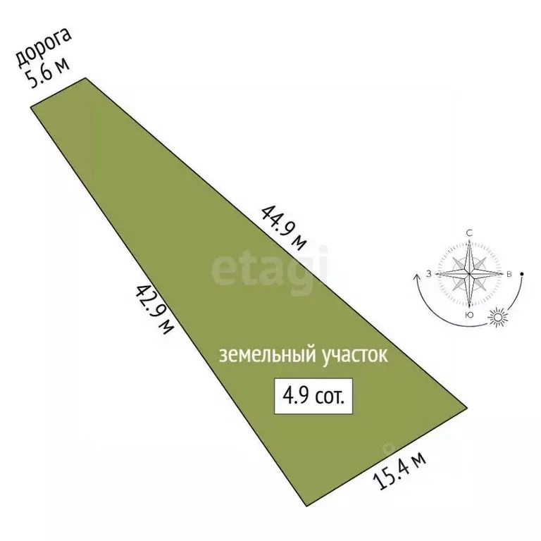 Участок в Севастополь Черноморец-2 садоводческое товарищество,  (4.89 ... - Фото 2