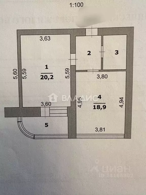 1-к кв. Белгородская область, Белгород ул. Щорса, 8б (48.7 м) - Фото 2