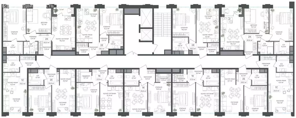 2-комнатная квартира: Москва, Михалковская улица, 48 (38 м) - Фото 1