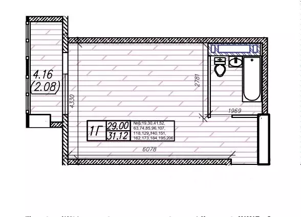 1-к кв. Приморский край, Владивосток Енисейская ул. (31.12 м) - Фото 1