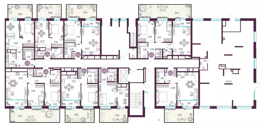 2-к кв. Тульская область, Тула ул. Купцов Гречихиных (83.95 м) - Фото 2