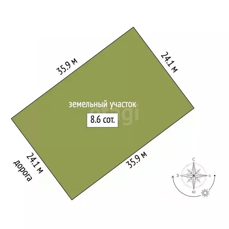 Участок в Владимирская область, Муром ул. Зарубина (8.58 сот.) - Фото 1