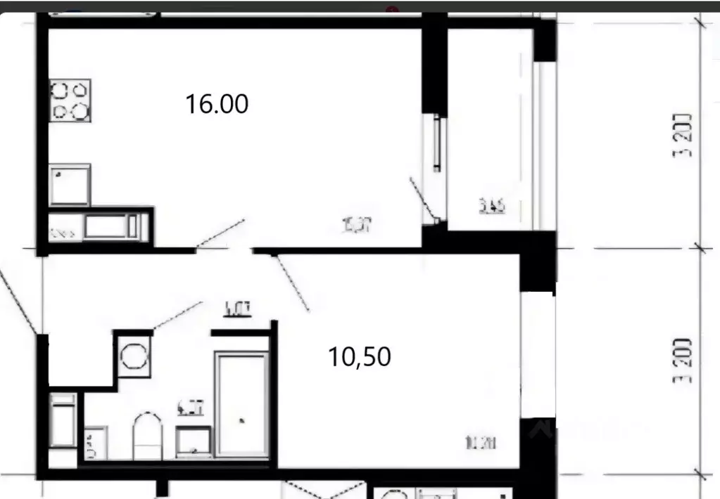 1-к кв. Санкт-Петербург Парашютная ул., 71к2 (33.3 м) - Фото 2