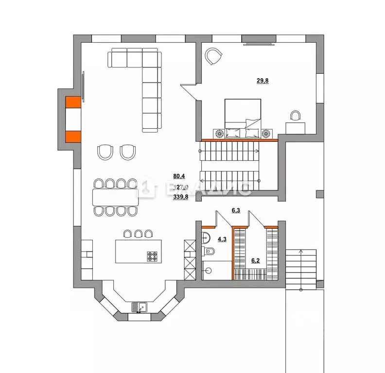 Дом в Пензенская область, Пензенский район, Мичуринский сельсовет, ... - Фото 2