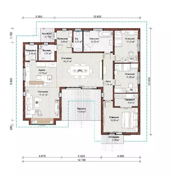 Дом в Московская область, Чехов муниципальный округ, д. Филипповское  ... - Фото 2