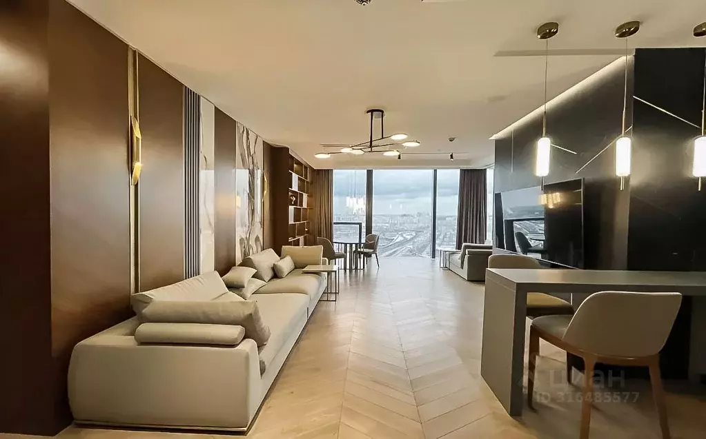 2-к кв. Москва 1-й Красногвардейский проезд, 22с2 (83.0 м) - Фото 1