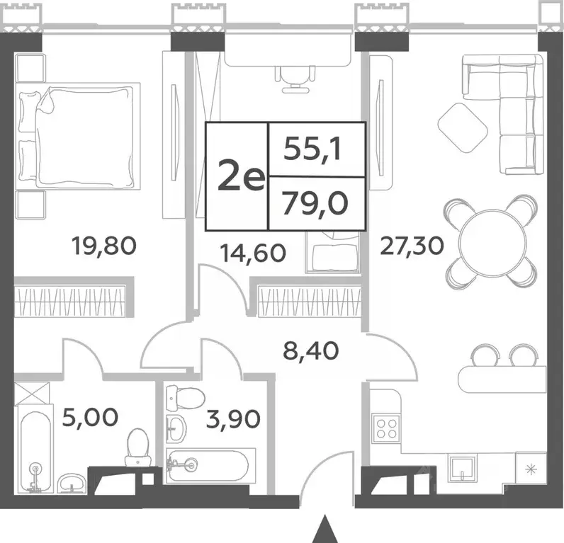 2-к кв. Москва просп. Генерала Дорохова, вл1к1 (54.8 м) - Фото 0