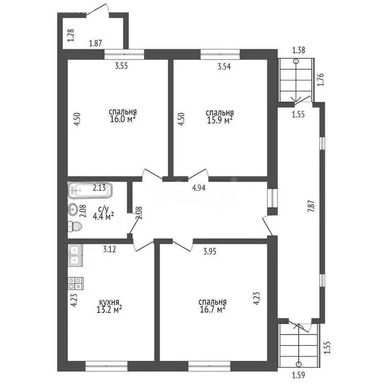 Дом в Новороссийск, улица Атамана Т.Т. Котляревского (100.6 м) - Фото 1