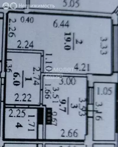1-комнатная квартира: Липецк, улица Е.И. Замятина, 4Б (38.5 м) - Фото 1