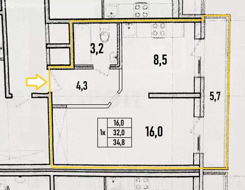 1-комнатная квартира: Мурино, Охтинская аллея, 12 (32 м) - Фото 1