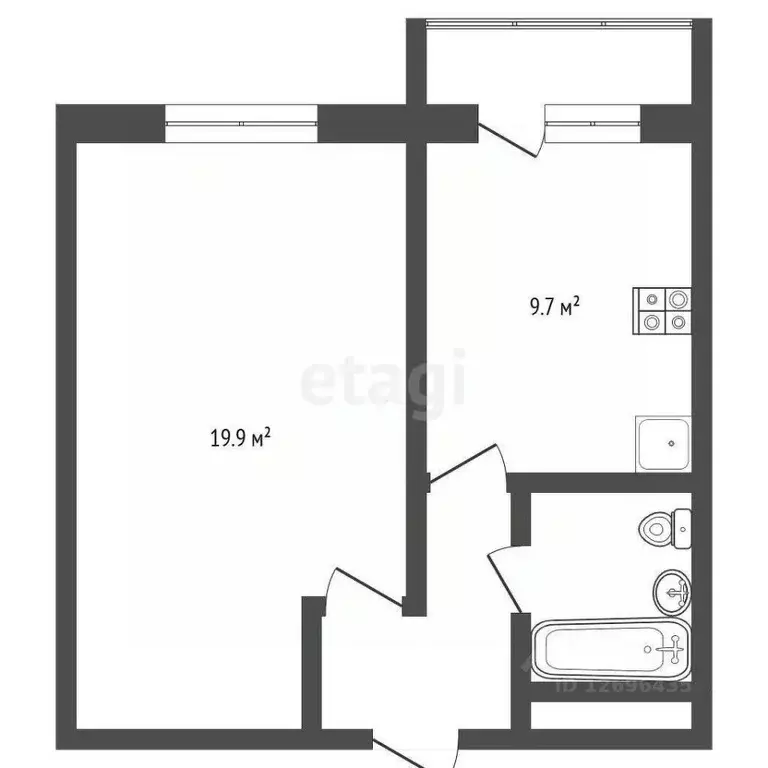 1-к кв. Москва ул. Ремизова, 15К1 (35.0 м) - Фото 1