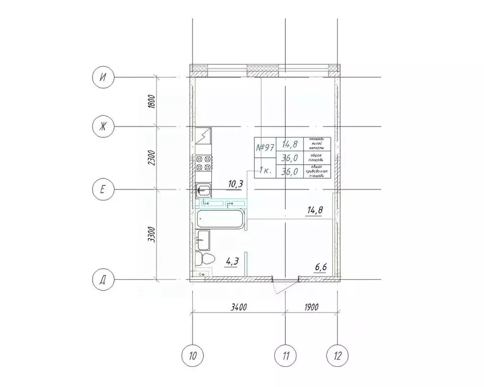 1-к кв. Приморский край, Большой Камень ул. Ленина, 14 (36.0 м) - Фото 1