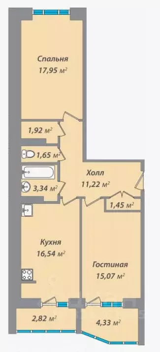 3-к кв. Московская область, Истра муниципальный округ, д. Лобаново ул. ... - Фото 1