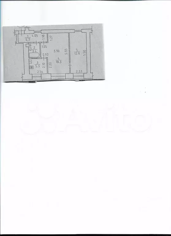 2-к. квартира, 45 м, 2/5 эт. - Фото 0