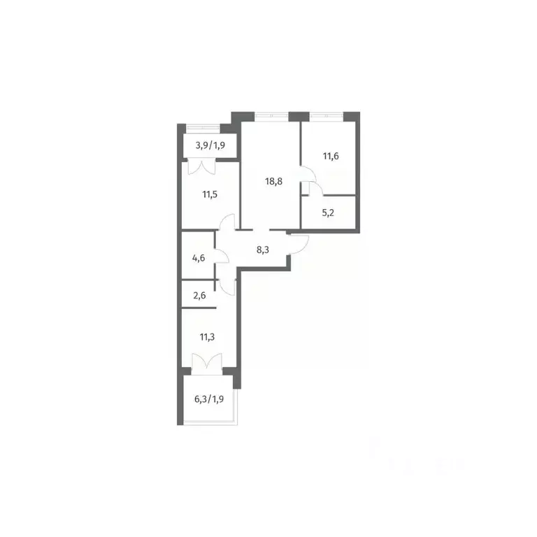 3-к кв. Ленинградская область, Ломоносовский район, Аннинское ... - Фото 1