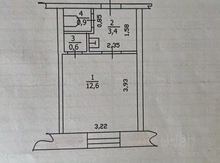 Студия Татарстан, Казань ул. Седова, 5 (17.6 м) - Фото 1