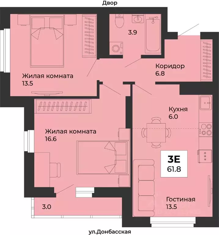 3-к кв. Свердловская область, Екатеринбург Уралмаш жилрайон, ул. ... - Фото 1