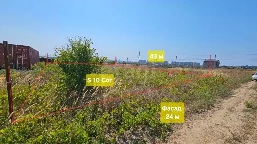Участок в Краснодарский край, Анапа ул. Егора Ларикова (10.0 сот.) - Фото 0