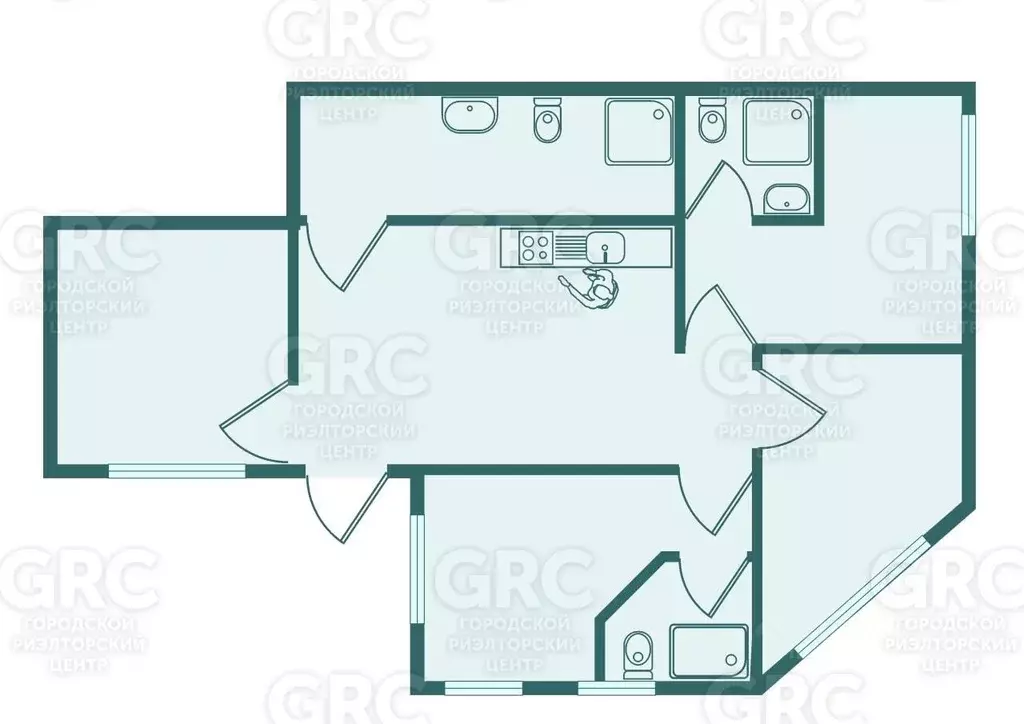 5-к кв. Краснодарский край, Сочи Светлана мкр, ул. Депутатская, 9 ... - Фото 2