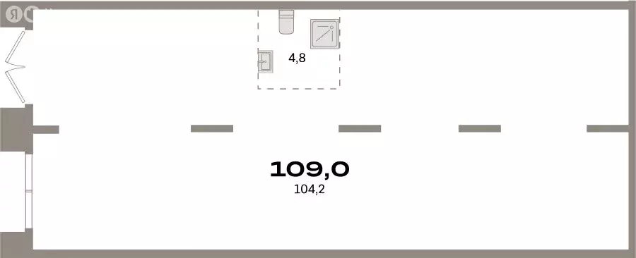 Помещение свободного назначения (108.99 м) - Фото 1