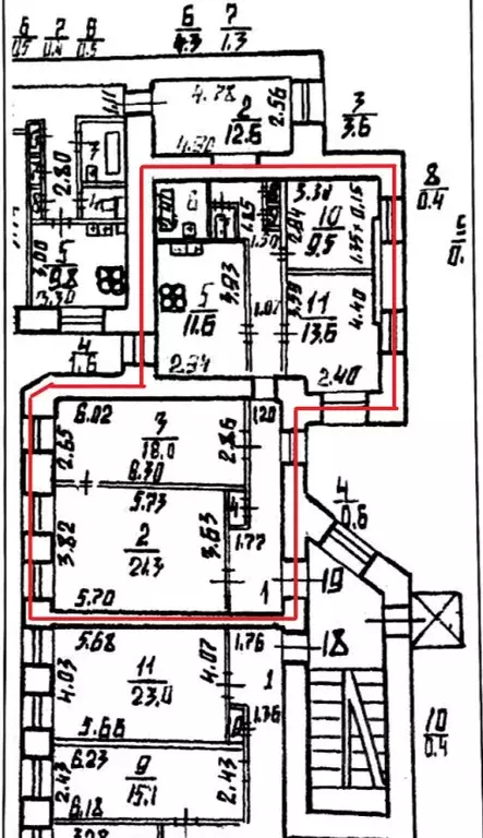 4-к кв. Санкт-Петербург ул. Якубовича, 14 (99.4 м) - Фото 2