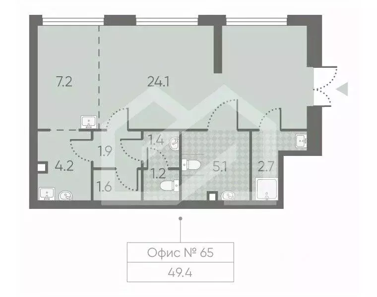 Помещение свободного назначения в Москва Производственная ул., 17 (49 ... - Фото 2