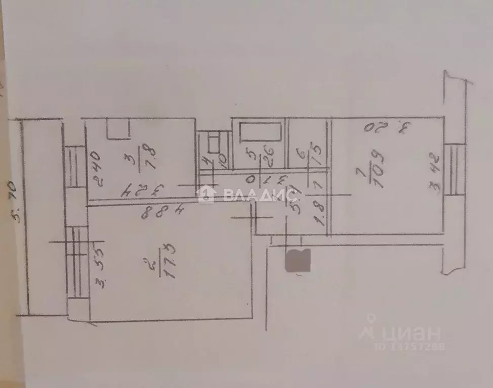 2-к кв. Забайкальский край, Чита ул. Георгия Костина, 45 (46.5 м) - Фото 1