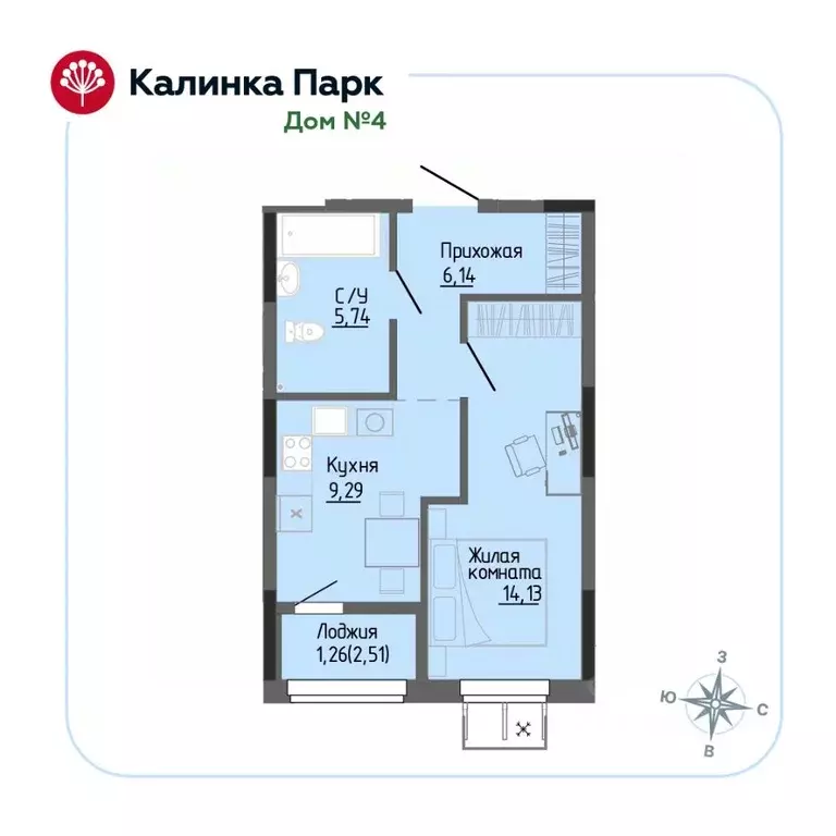 1-к кв. Удмуртия, Ижевск Восток-3 МОТ СНТ, 90 (35.9 м) - Фото 0