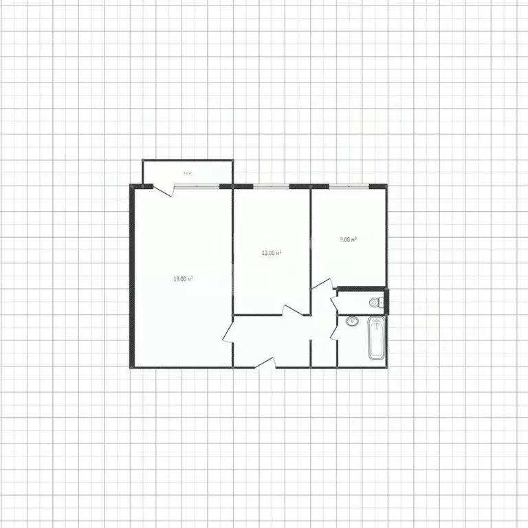 2-к кв. Липецкая область, Липецк ул. Катукова, 10 (52.3 м) - Фото 1