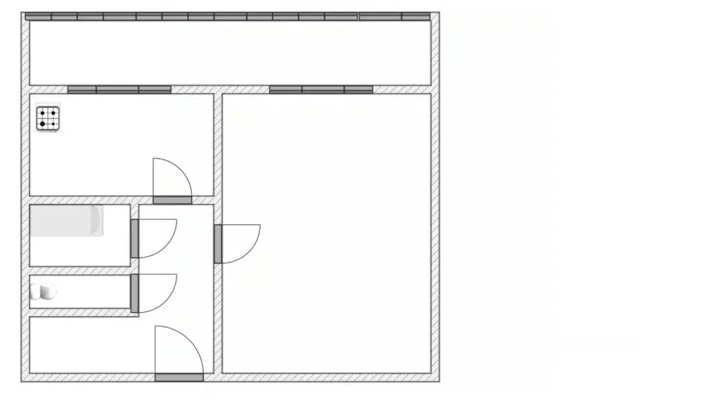 1-к кв. Ленинградская область, Выборгский район, пос. Первомайское ул. ... - Фото 2