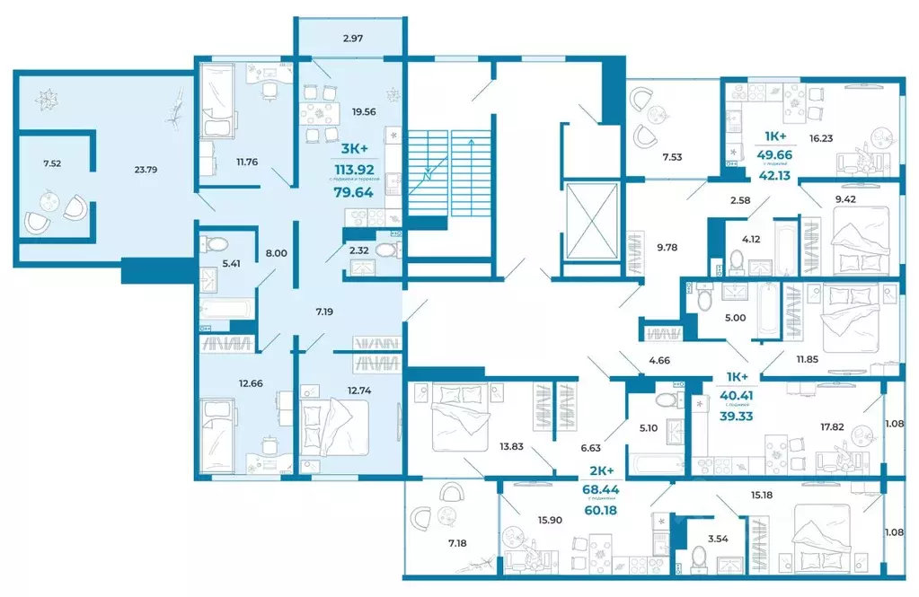 3-к кв. Тюменская область, Тюмень ул. Анатолия Клиндюка, 3 (79.64 м) - Фото 1