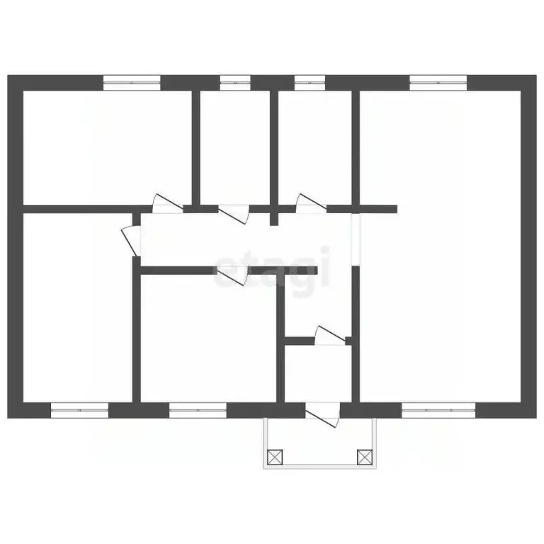 Дом в Крым, Симферопольский район, Трудовское с/пос, с. Строгоновка ... - Фото 2
