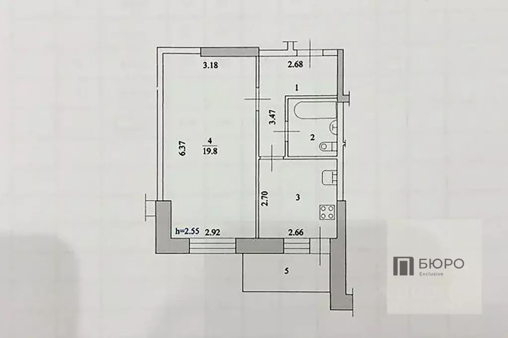 1-к кв. Волгоградская область, Волжский ул. Мира, 133 (35.8 м) - Фото 1