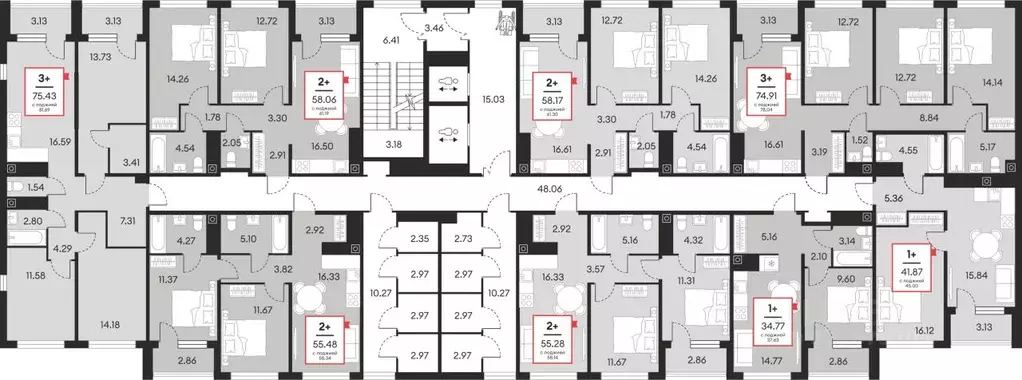 2-к кв. Ханты-Мансийский АО, Нефтеюганск ул. Нефтяников, 48А (58.17 м) - Фото 2