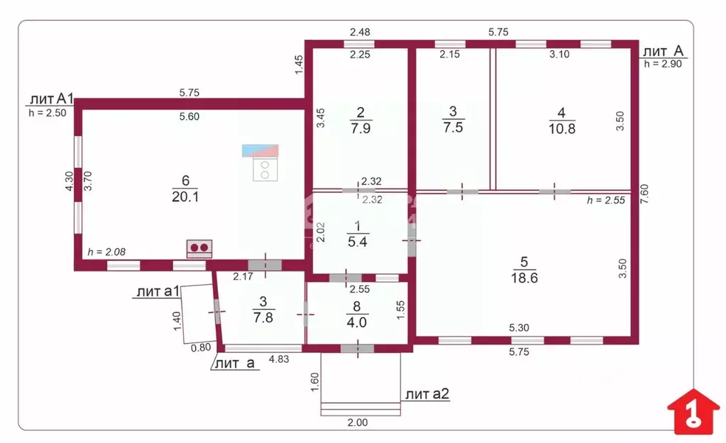 Дом в Омская область, Омск ул. 29-я Северная, 31 (78 м) - Фото 2