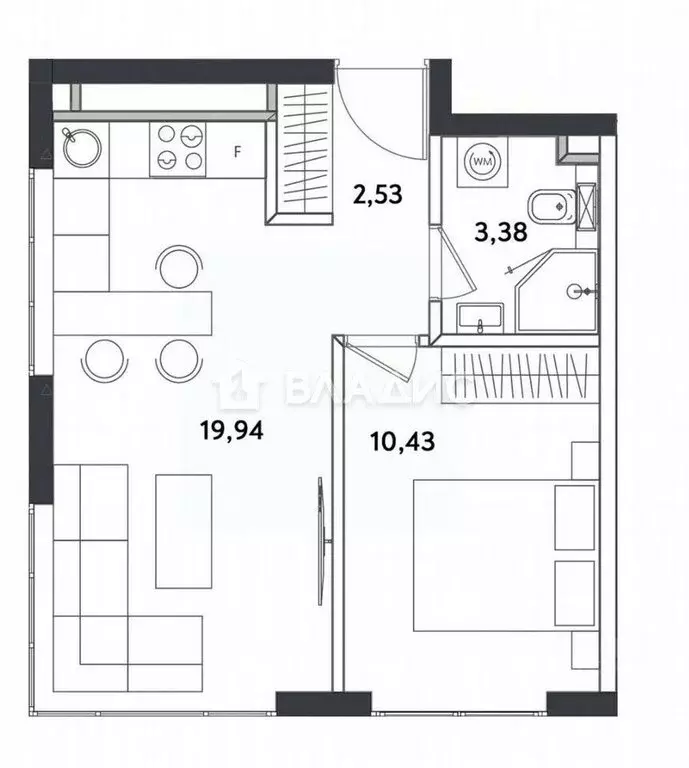1-комнатная квартира: Москва, Окружной проезд, 10Б (35 м) - Фото 0