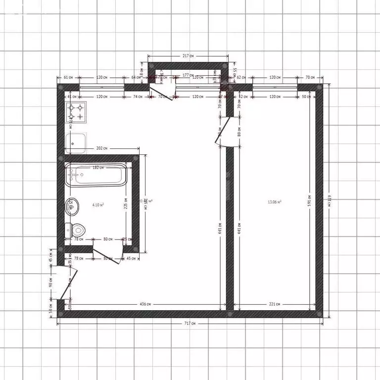 2-комнатная квартира: Ангарск, 93-й квартал, 29 (45 м) - Фото 1