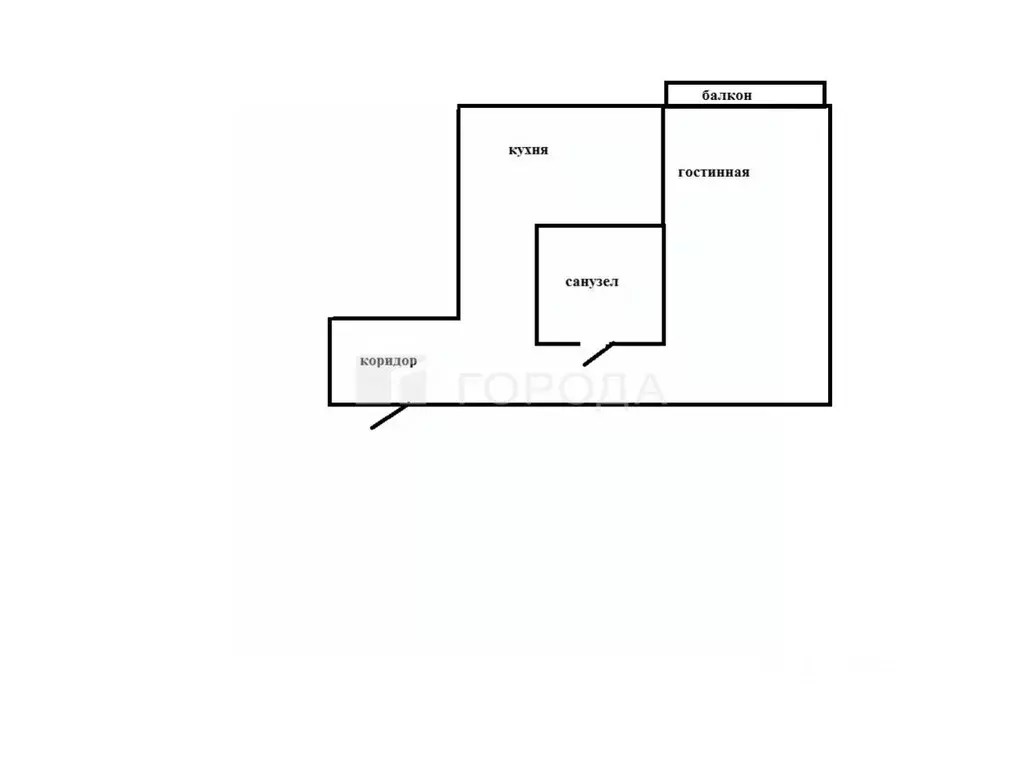 1-к кв. Кемеровская область, Новокузнецк ул. Рокоссовского, 19 (33.5 ... - Фото 1