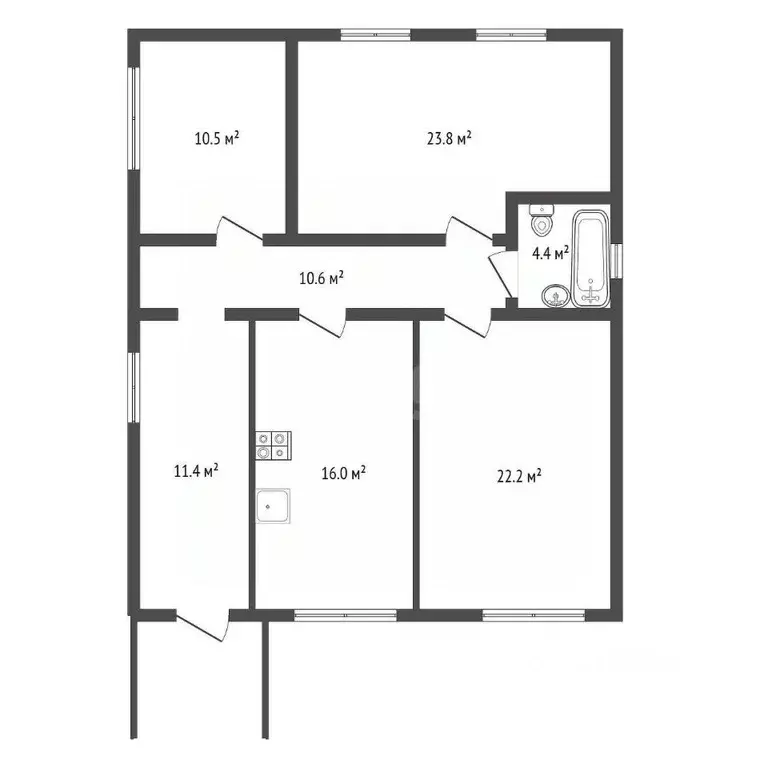 Дом в Воронежская область, Каширский район, Колодезянское с/пос, с. ... - Фото 1