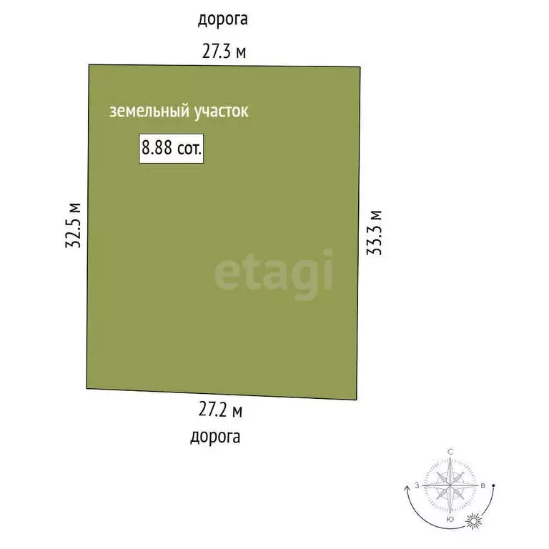 Участок в Прималкинское, село Прималкинское, Набережная улица (8.88 м) - Фото 1