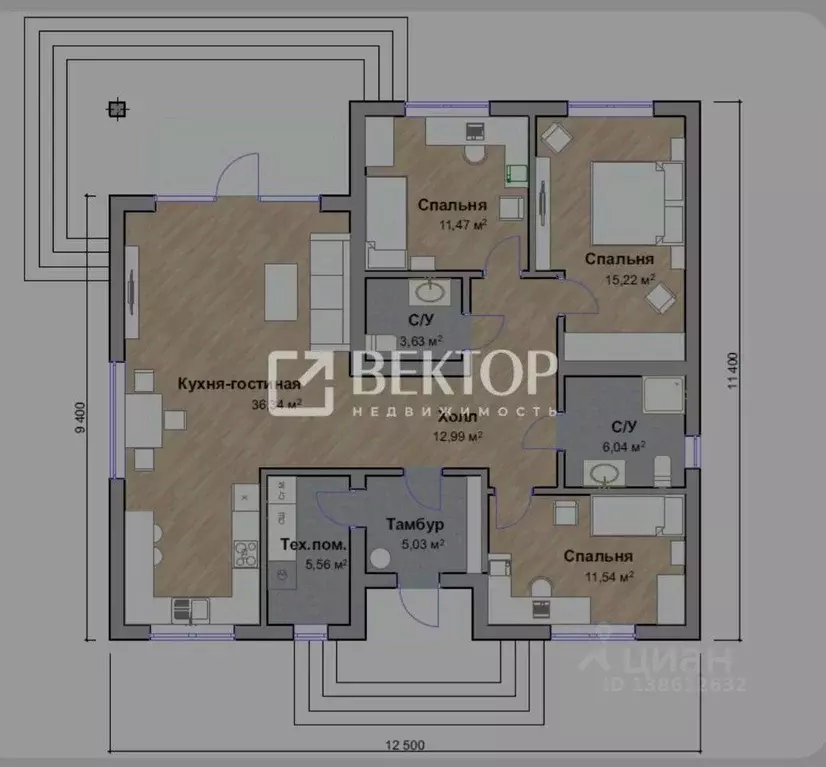 Дом в Ивановская область, Иваново Новгородская ул., 8 (112 м) - Фото 2